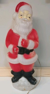 Vintage 1973 Santa Claus Lighted Tabletop Christmas Blow Mold Carolina 22" | eBay | eBay US