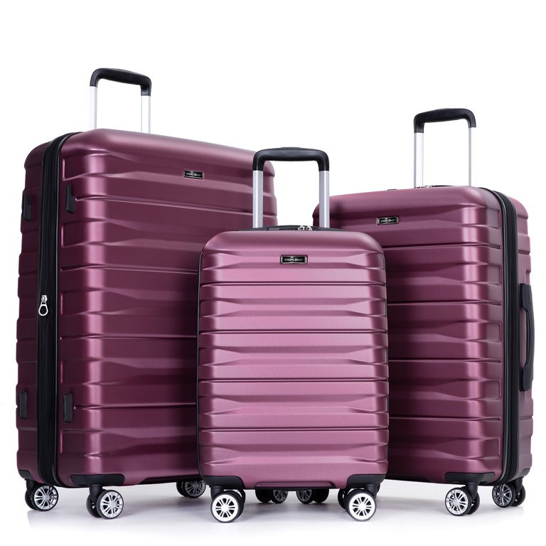 Tripcomp Hardside Luggage Set,Carry-on,Lightweight Suitcase Set of 3Piece with Spinner Wheels,TSA... | Walmart (US)