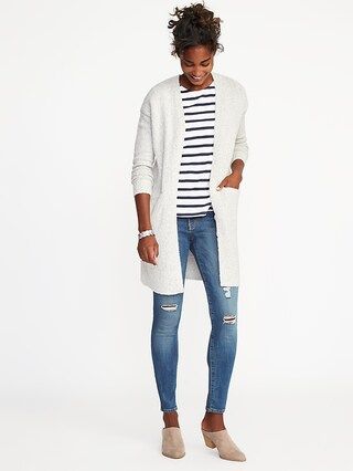 Open-Front Bouclé Sweater for Women | Old Navy US