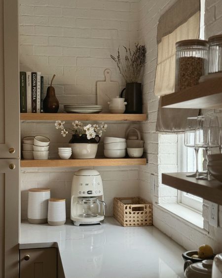 My white dishes are Fable - but I’ve linked everything else to give you a similar look as my coffee shelves have! 

#LTKhome #LTKSeasonal