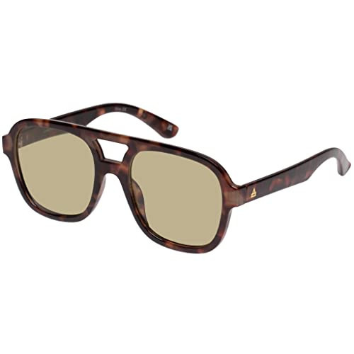 AIRE Whirlpool Sunglasses - Dark Tort, Aviator, Unisex, 70s Hollywood Style | Amazon (US)