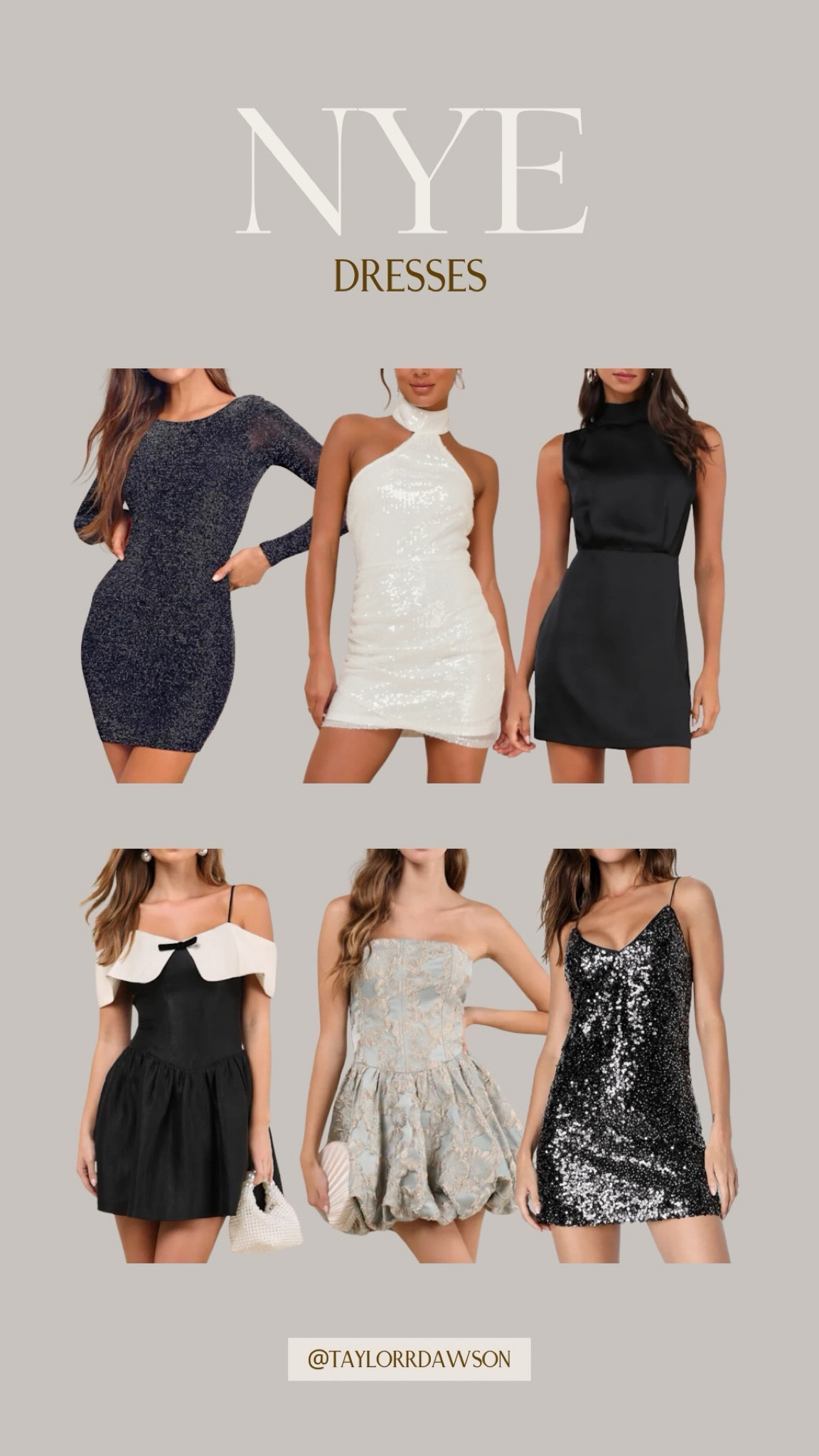 New Year’s Eve dresses!

nye dresses, nye outfit, holiday dresses, holiday party outfit, mini dresses, sequin dresses, party dresses

#LTKHoliday #LTKItBag #LTKSeasonal