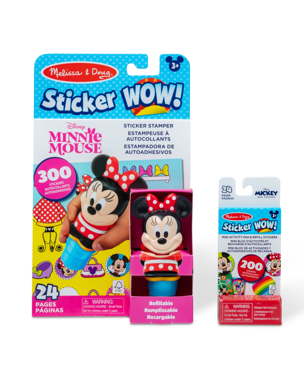 Melissa and Doug Sticker Wow Disney Minnie Mouse Bundle - Multi color | Macy's