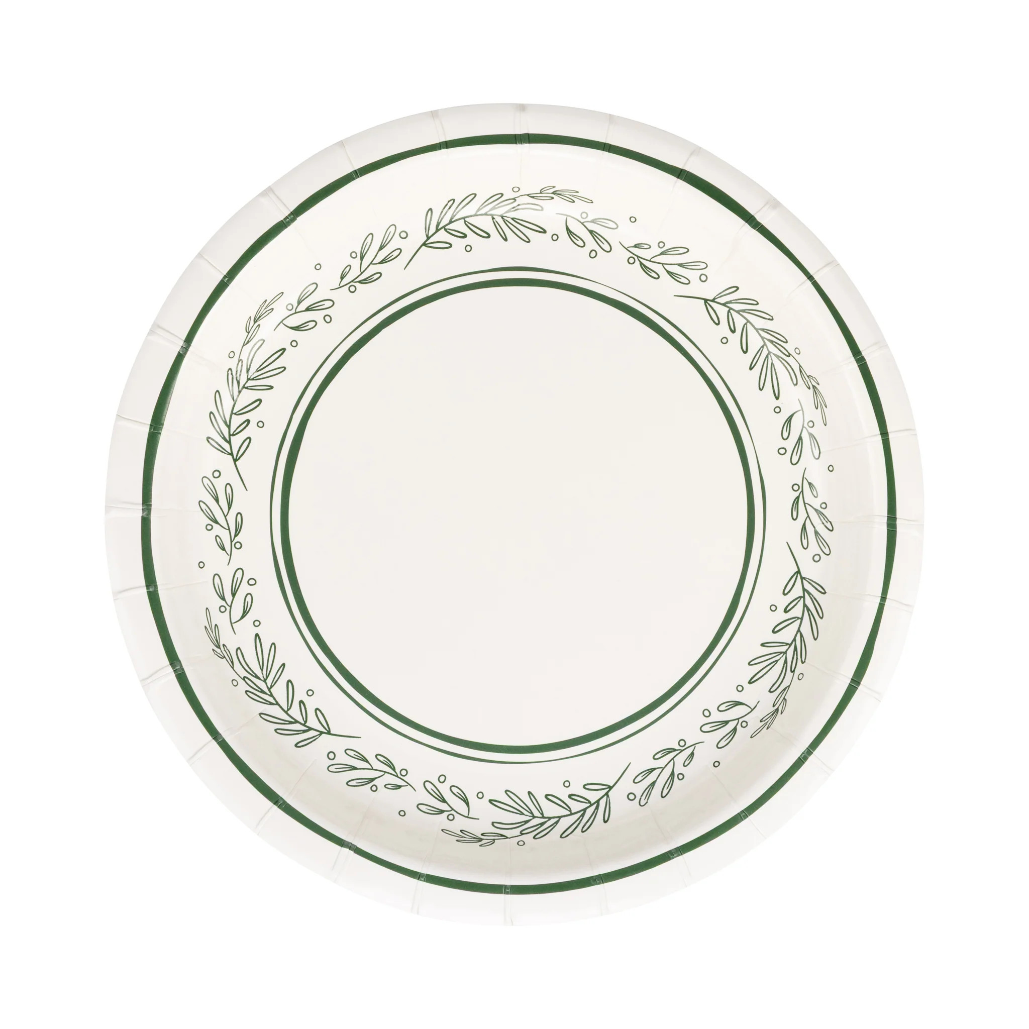 Green Bough Edge Plate | My Mind's Eye