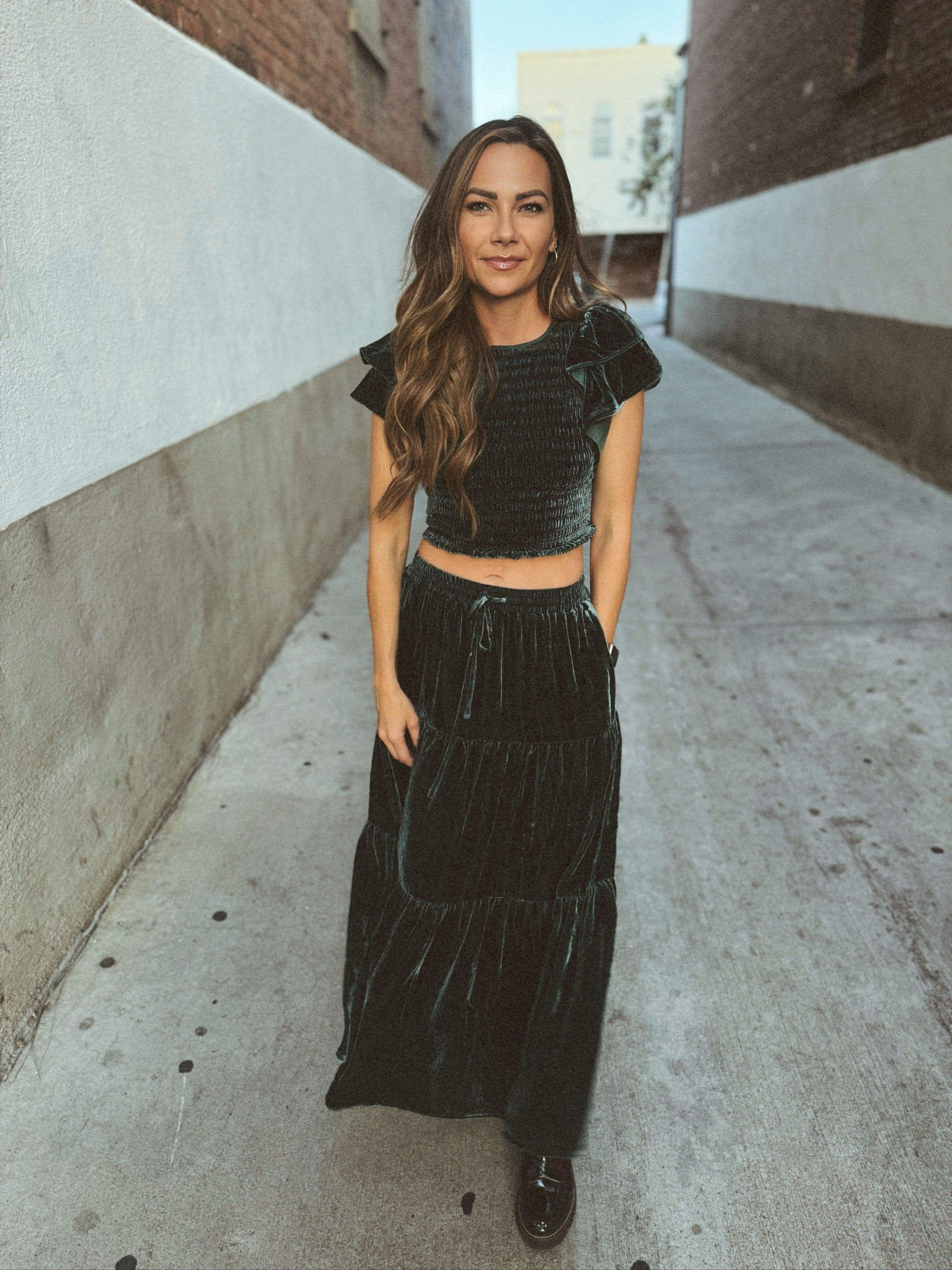 If I could draw you the perfect holiday set with the best color and fabric, this would be it! So luxurious and soft, unbeatable quality. Amazing fit and oh so comfortable. You NEED this dress for the holidays! And it will last forever. Worth every single penny  

#LTKshoecrush #LTKHoliday