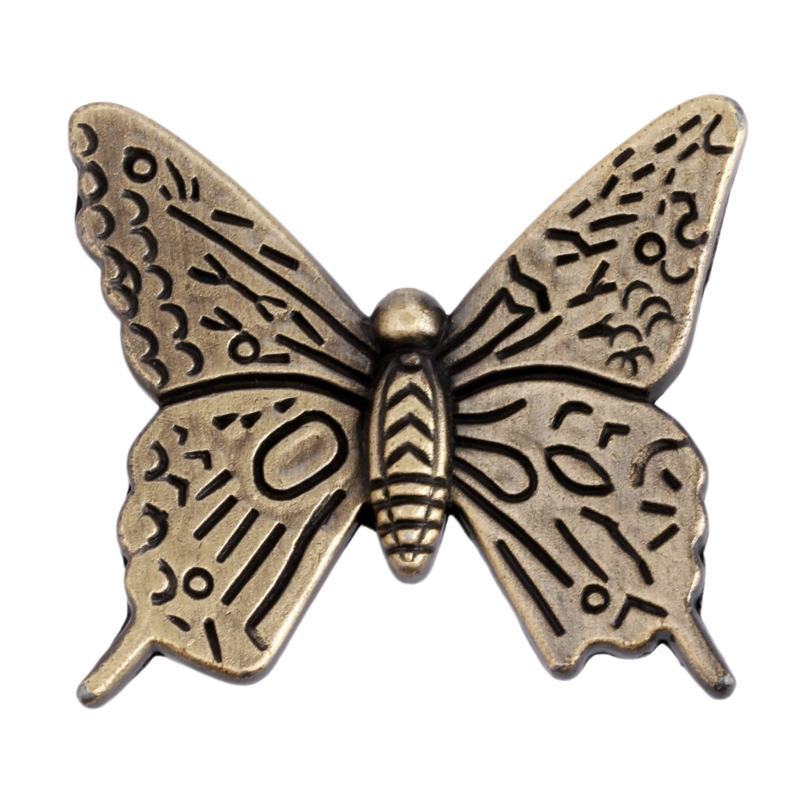 Mgoodoo 5PCS Butterfly Dresser Knobs, 1.69'' Antique Brass Cabinet Pulls Vintage Decorative Furni... | Amazon (US)