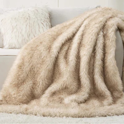Bedsure Faux Fur Blanket, Soft And Fluffy Blanket, Fuzzy Cozy Plush Throw Blanket For Couch, Sofa And Bed, Thick And Warm Blanket, Luxury Decorative | Wayfair North America