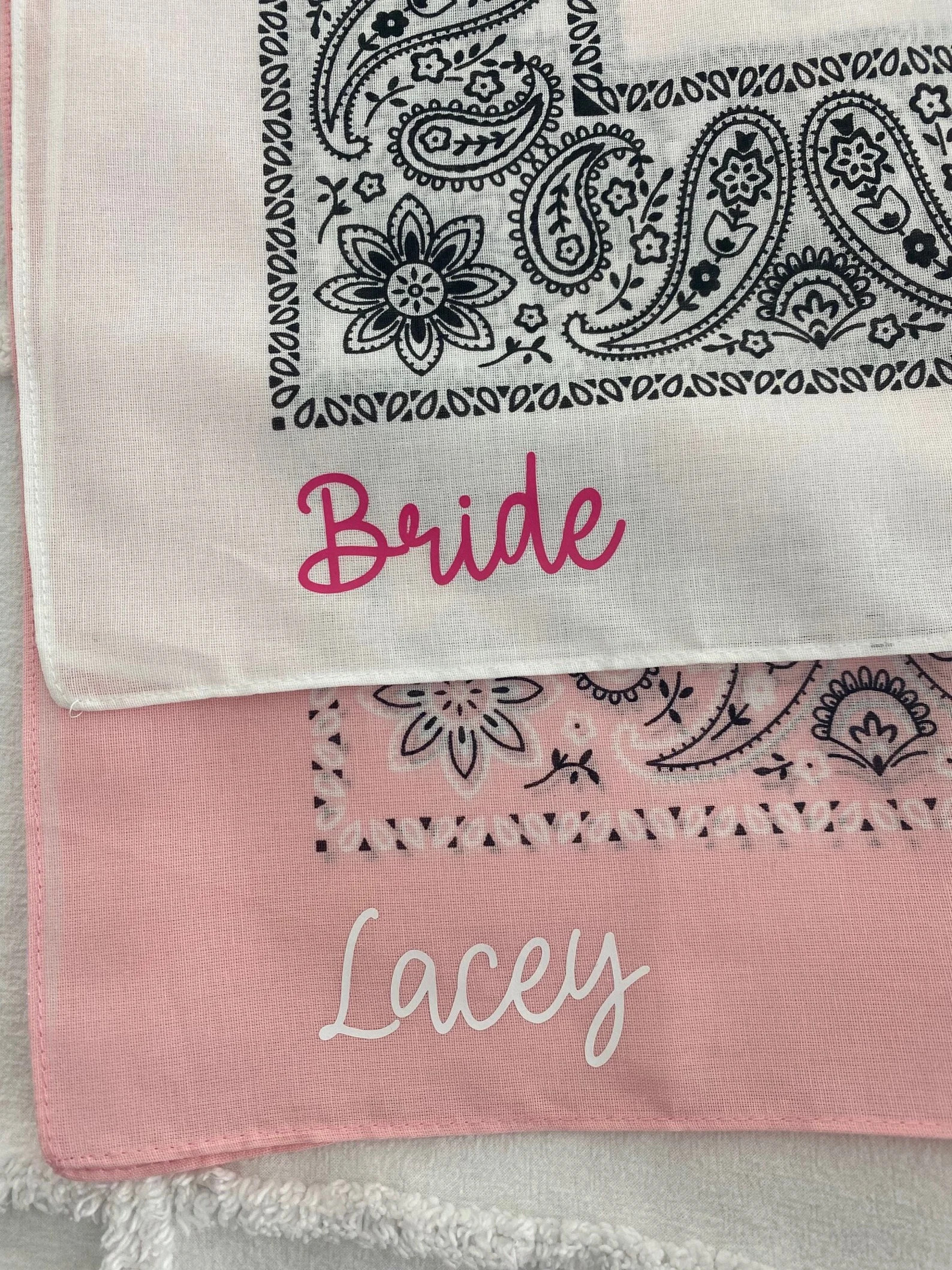 Nashville Bachelorette Party Bandanas, Cowgirl themed party favors, personalized bandanas, pink a... | Etsy (US)