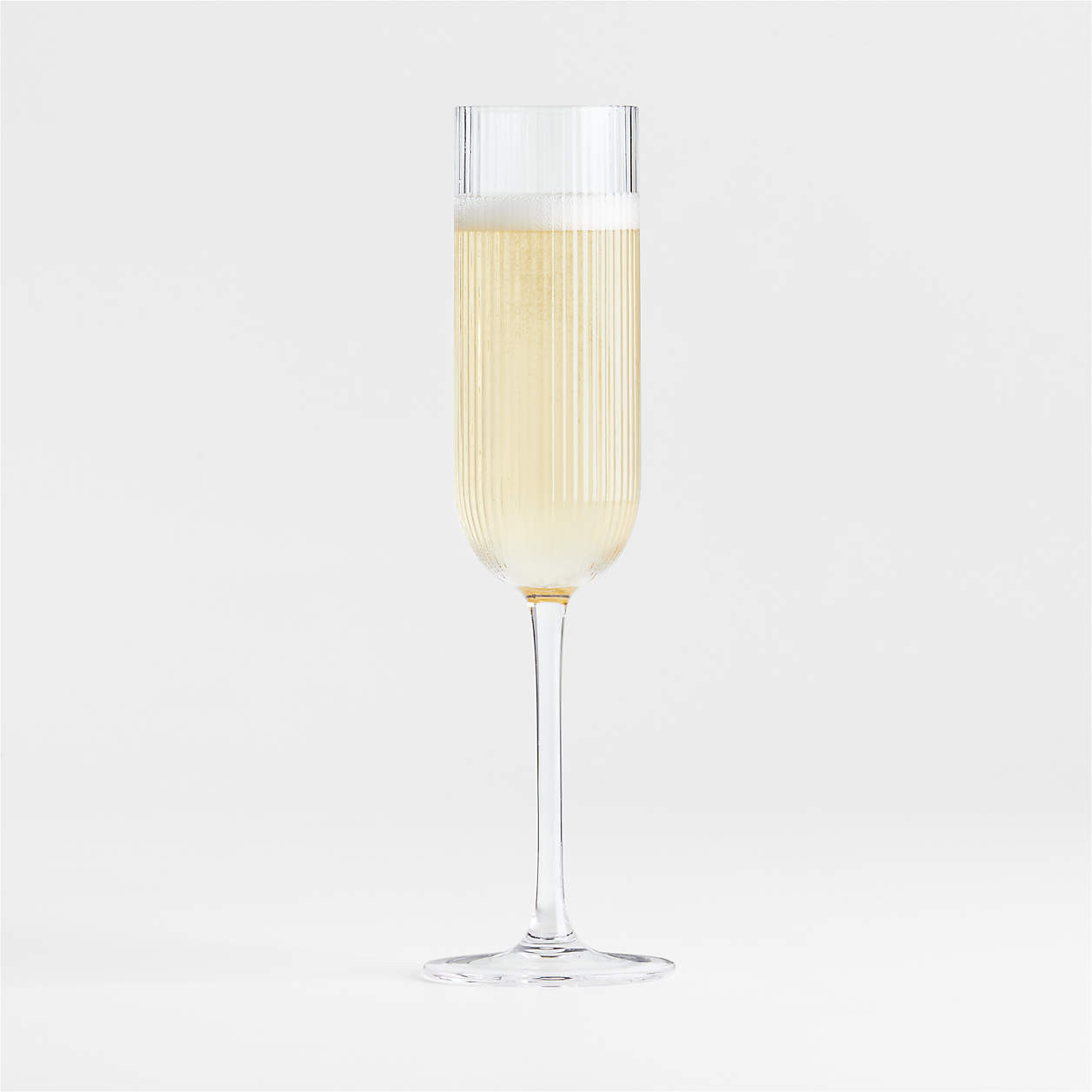 Symphony 6-Oz. Fluted Champagne Flute + Reviews | Crate & Barrel | Crate & Barrel