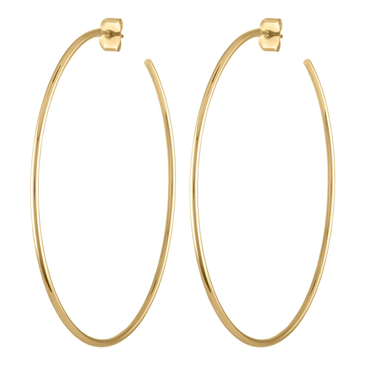 2.5" Classic Gold Hoops | Maison Miru