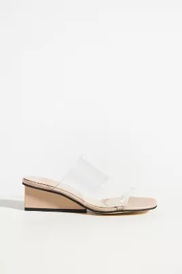 Clear Banded Wedge Mules | Anthropologie (US)