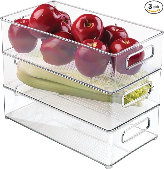 iDesign Plastic Refrigerator and Freezer Storage Bin, BPA-Free Organizer for Kitchen, Garage, Bas... | Amazon (US)