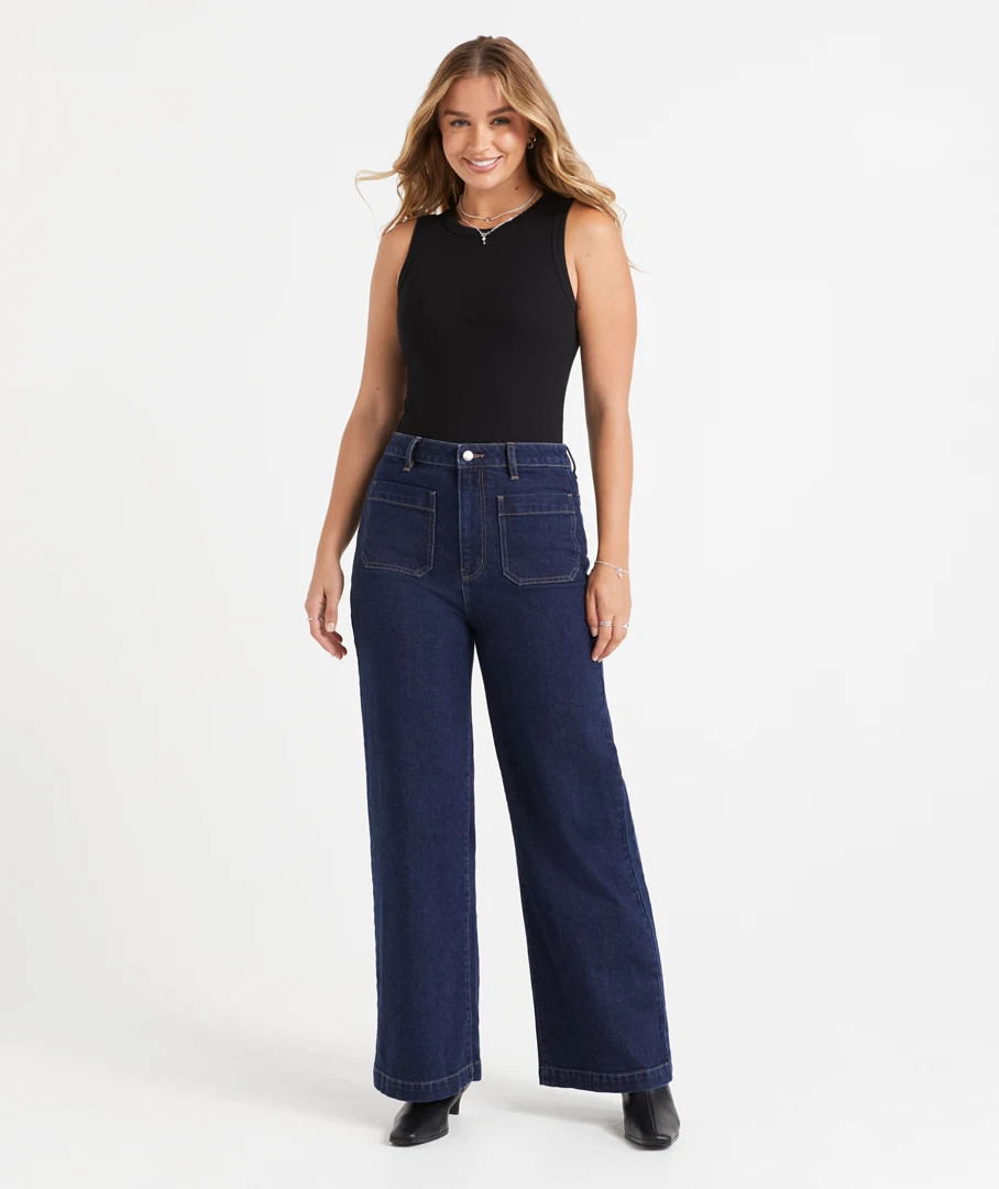 ERICA HIGH RISE PATCH POCKET JEAN | Sportsgirl