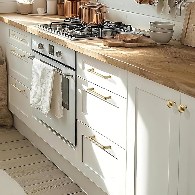 Sailing 10 Pack Cabinet Pulls-5"/128mm Champagne Bronze Cabinet Handles for Kitchen Bedroom Bathr... | Amazon (US)