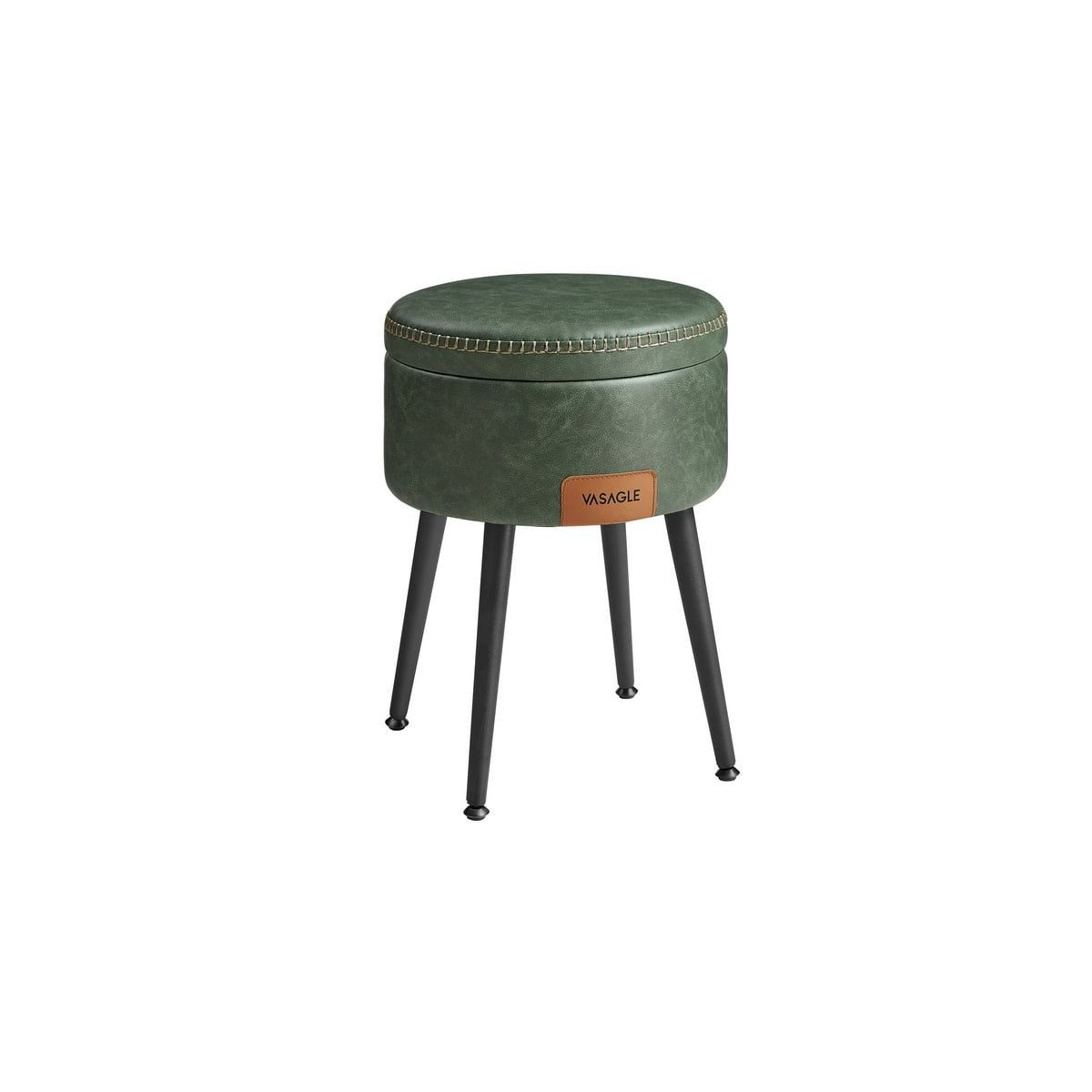 VASAGLE EKHO Collection Storage Ottoman Tray Vanity Stool Chair Synthetic Leather Ottoman with St... | Target