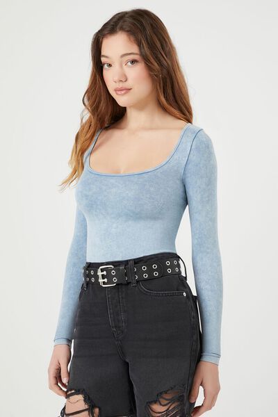 Seamless Mineral Wash Bodysuit | Forever 21 (US)