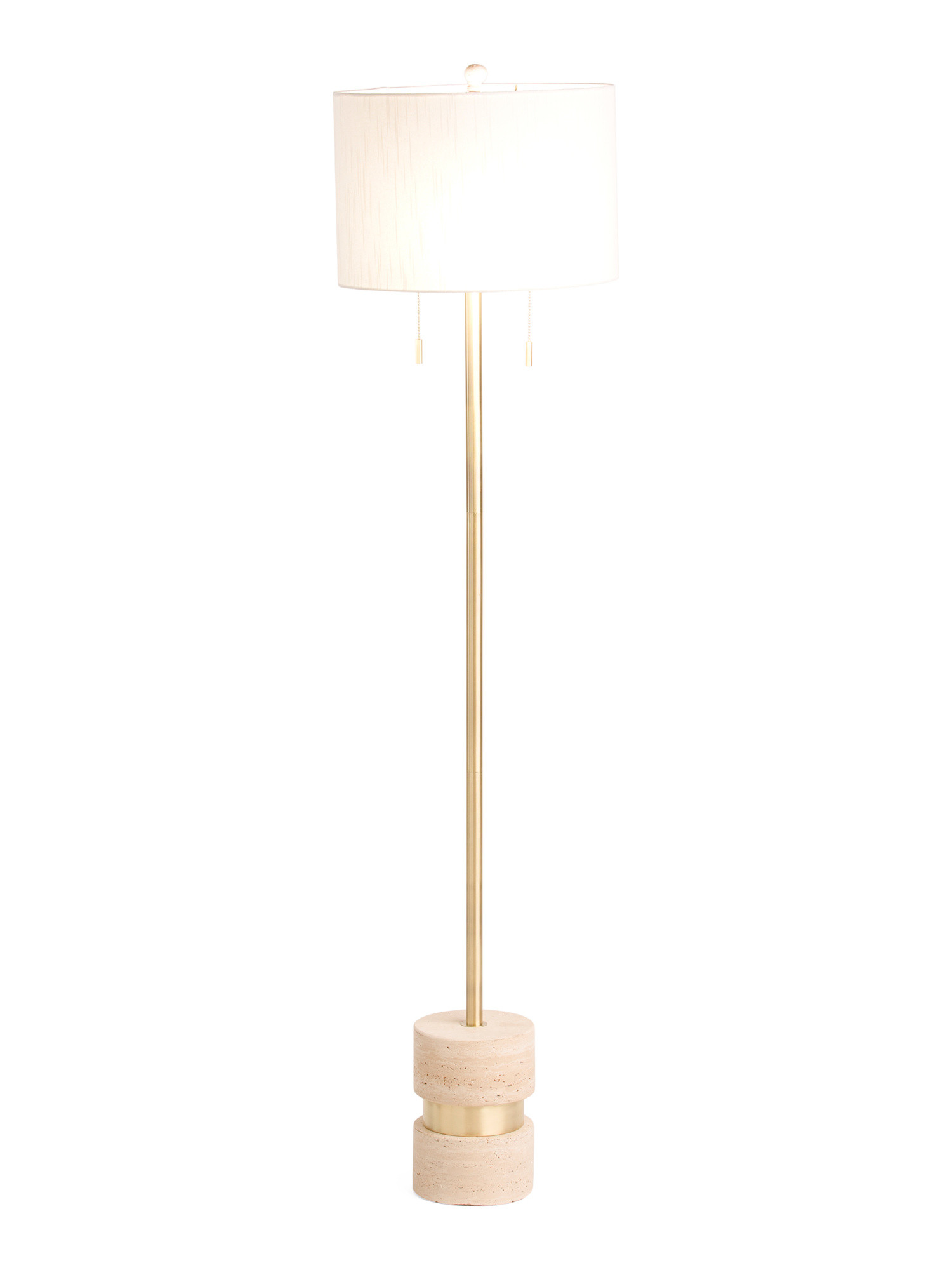 65in Travertine Base Floor Lamp | TJ Maxx