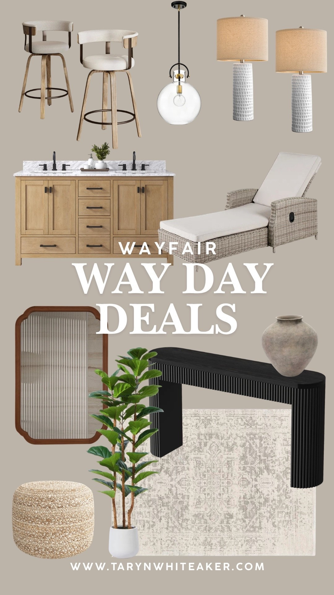 Way Day finds that look high-end without the high price. I rounded up some of the best neutral home pieces that instantly elevate your space—from warm wood finishes to soft textures and timeless lighting. These are the kinds of pieces that work in every room and won’t go out of style.

If you’ve been waiting to update your home, this is the time to grab the good stuff before it sells out. Everything is linked for you to shop easily.

#LTKSeasonal #LTKHome