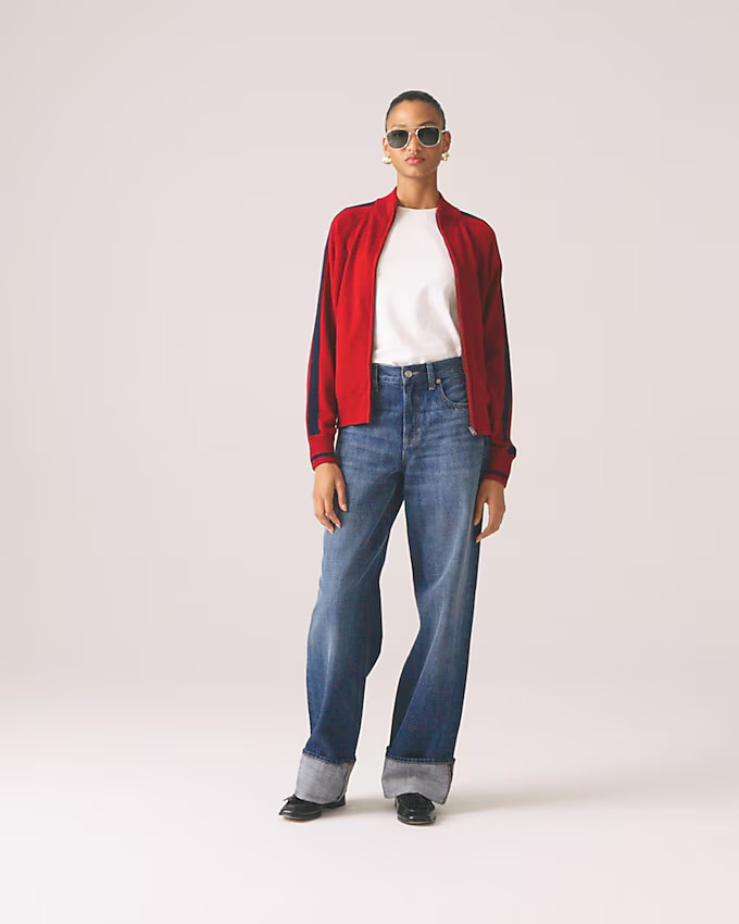 Cuffed lower-rise wide-leg jean | J. Crew US