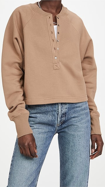So Uptight Plush Plunge Henley | Shopbop