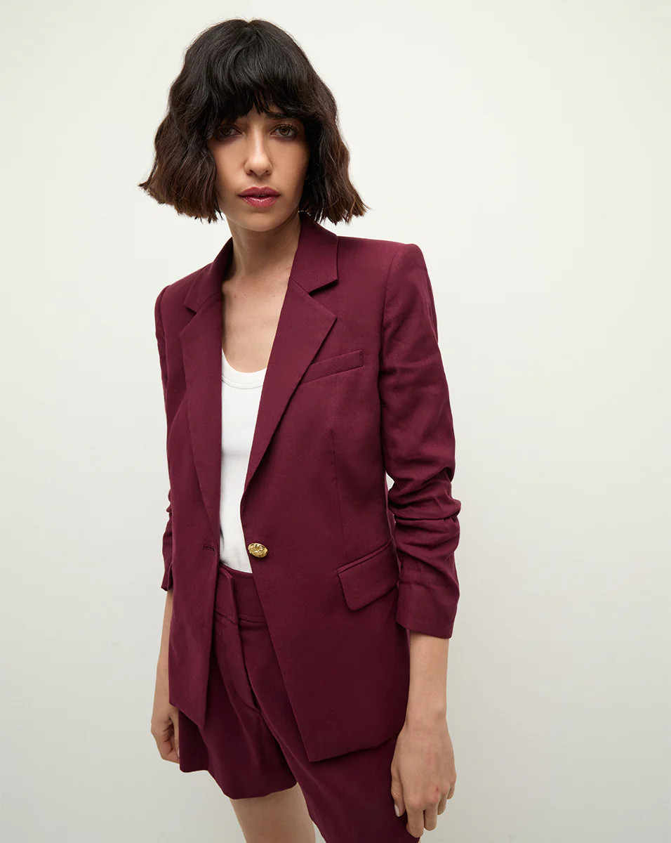 Battista Dickey Jacket in Wine | Veronica Beard | Veronica Beard