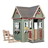 Backyard Discovery Victorian Inn All Cedar Outdoor Wooden Playhouse, Perfect for Small Yards, Eng... | Amazon (US)