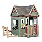 Backyard Discovery Victorian Inn All Cedar Outdoor Wooden Playhouse, Perfect for Small Yards, Eng... | Amazon (US)
