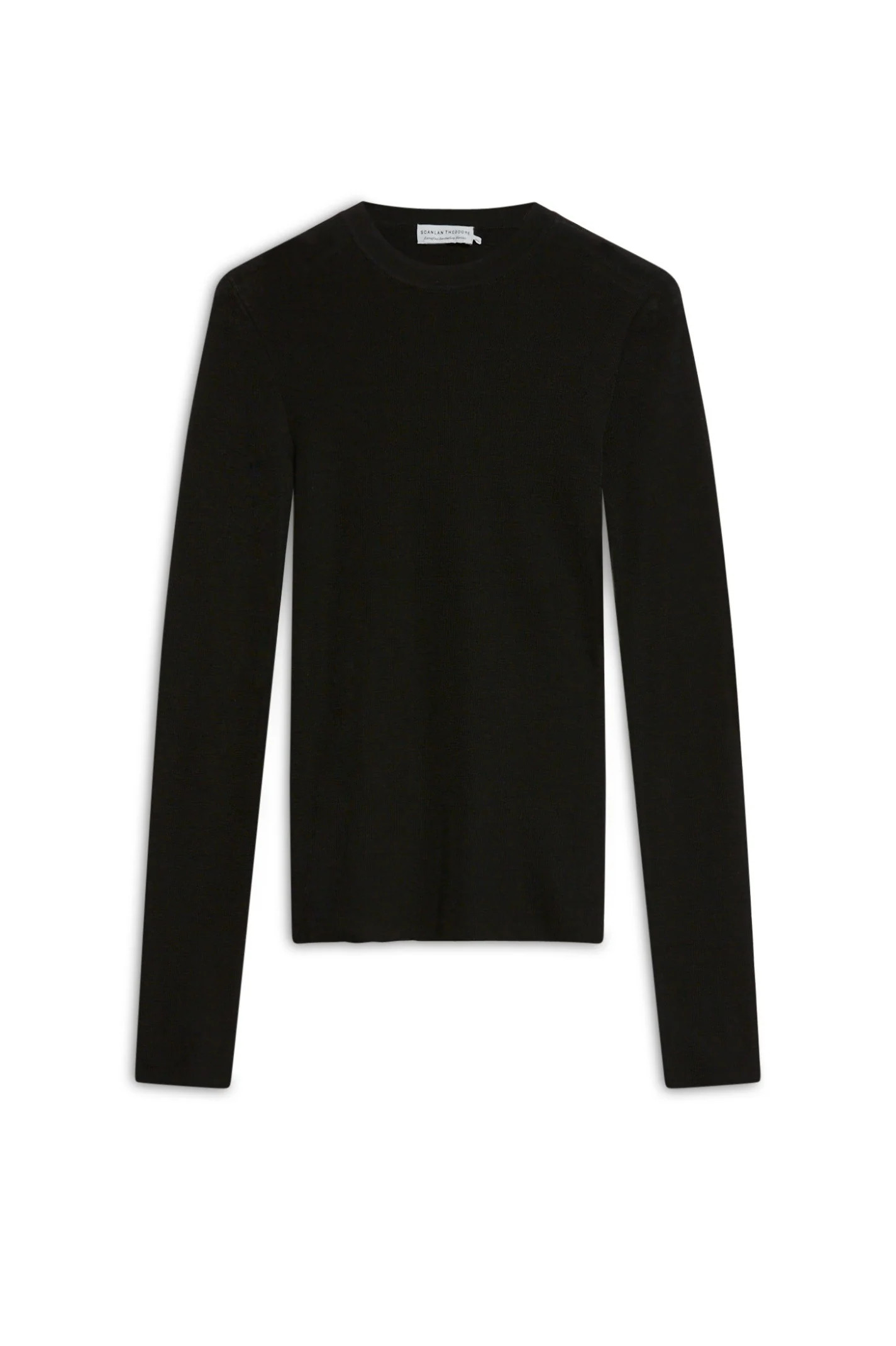 BABYWOOL CREW SWEATER - BLACK - Scanlan Theodore | Scanlan Theodore AU