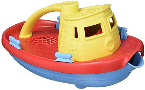 Green Toys Tugboat, Assorted CB - Pretend Play, Motor Skills, Kids Bath Toy Floating Pouring Vehi... | Amazon (US)