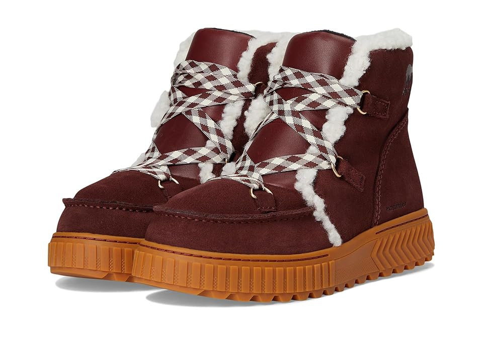 SOREL Ona Ave Alpine Waterproof Boot Women's Boots Redwood/Gum : 7.5 B - Medium, Textile | Zappos