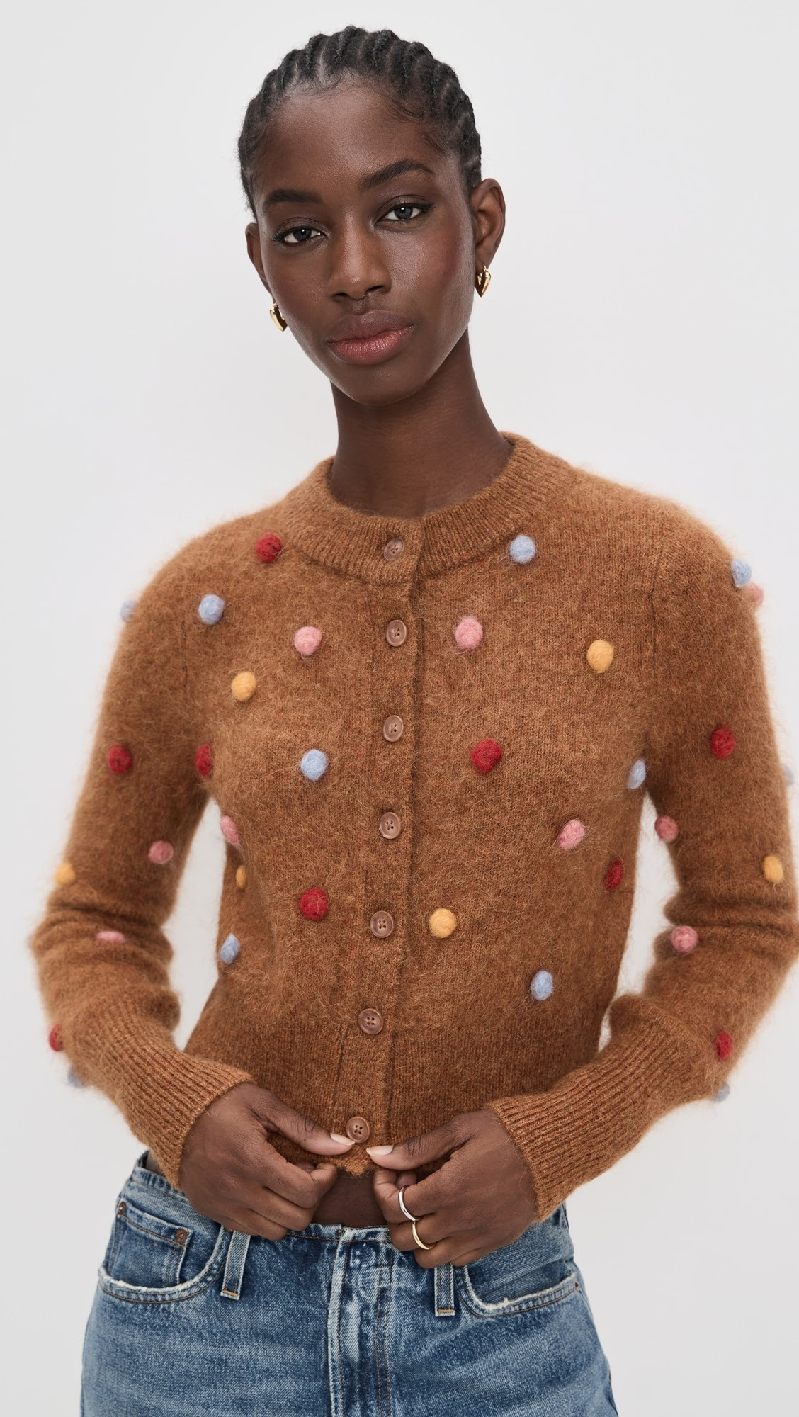 Elia Tobacco Cropped Cardigan | Shopbop