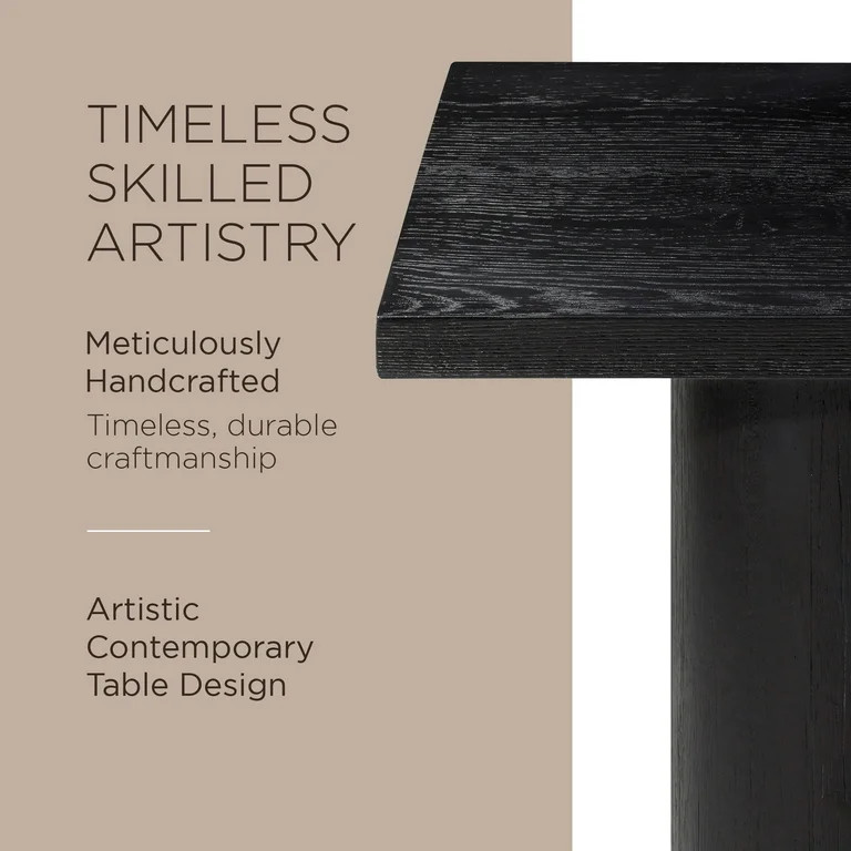 Maven Lane Lana Contemporary Wooden Console Table in Refined Black Finish | Walmart (US)