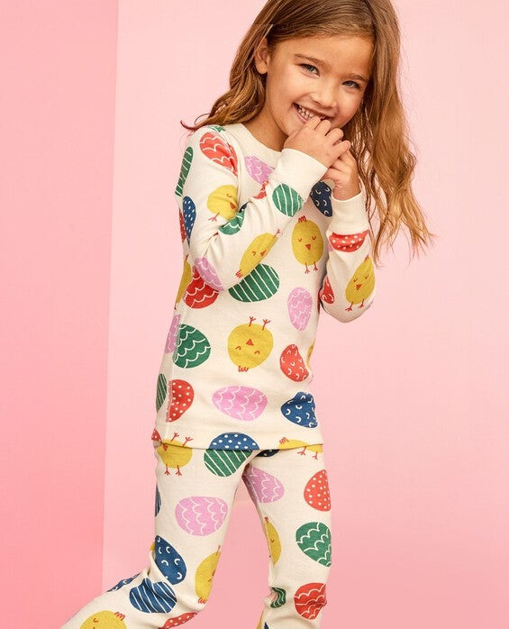 Toddler Easter HannaJams™ Pajama Set in Easter Eggs - 100% Organic Combed Cotton - Size 3 by Hanna Andersson | Hanna Andersson