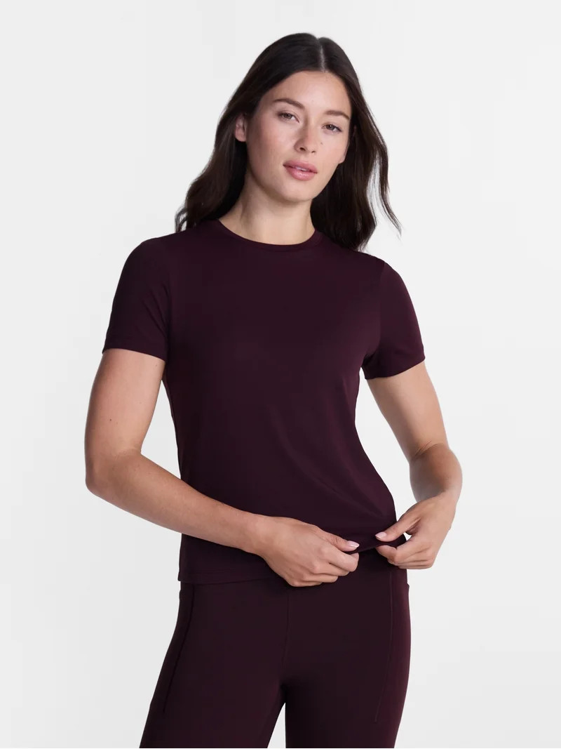 Avia Women's and Women's Plus SoftSculpt Tee with Short Sleeves, Sizes XS-4X | Walmart (US)