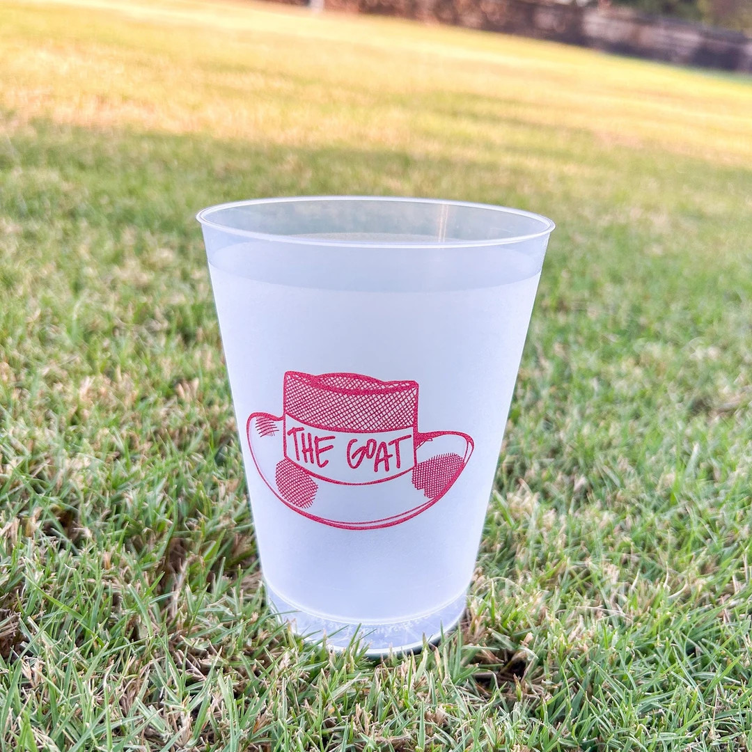 The GOAT 10-pack Reusable Gameday Cups Hand-drawn Alabama Crimson Tide Design Perfect for Tailgat... | Etsy (US)