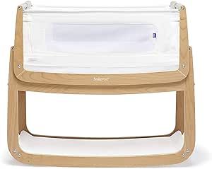 SnuzPod 4 Baby Bedside Crib – Natural – Safety Tested, Dual View Mesh Windows & Fits Most Bed... | Amazon (UK)