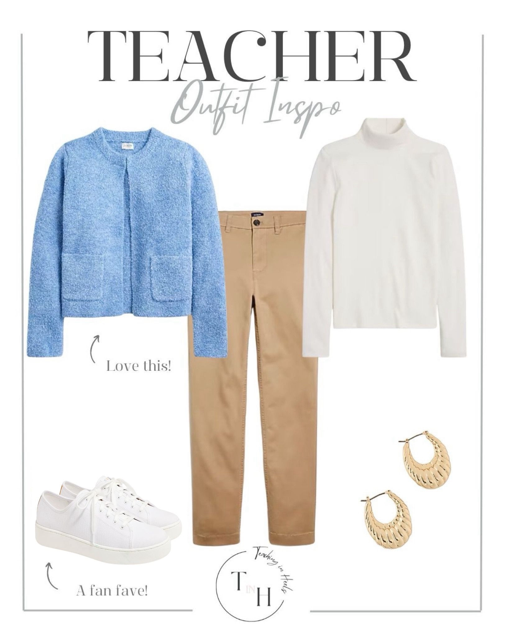 Boucle sweater  tissue turtleneck  mockneck top  girlfriend chino  womens sneakers  gold hoop earrings   teacher outfit  teacher style  teacher work style workwear  business casual  business office outfit  teacher ootd  teacherfit  ootd trendteacher  teacher outfits  teacher ootd  teacher outfit ideas  


#LTKMostLoved #LTKSeasonal #LTKGiftGuide