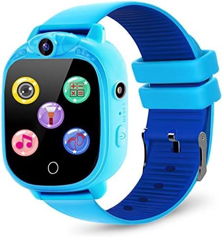 PROGRACE Kids Smartwatch with 90°Rotatable Camera Touchscreen Kids Watch Music Pedometer Flashli... | Amazon (US)