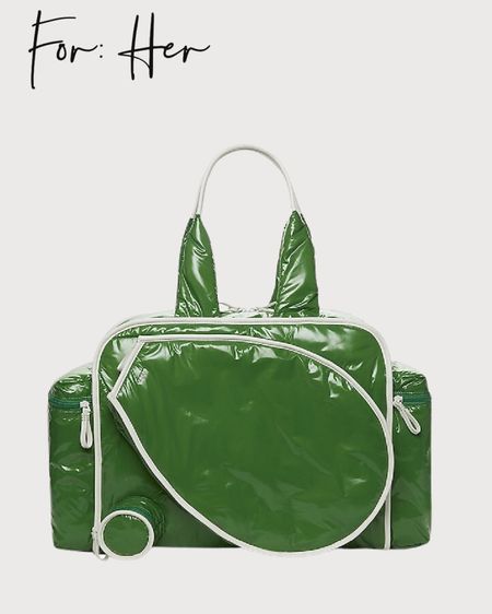 She will be happy to have this tennis bag courtside.  This perfectly Kelly green racquet bag is a must have for the tennis club, and large enough to carry a change of clothes post match.

#GiftsForHer #GiftsForMom #TennisLover #TennisBags #SportyGifts


#LTKCyberweek #LTKGiftGuide #LTKfit