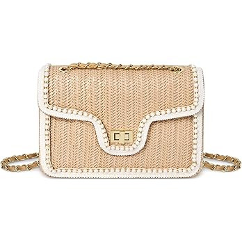 OWGSEE Straw Crossbody Bags for Women, Summer Fashion Straw Purses and Handbags Shoulder Raffia C... | Amazon (US)