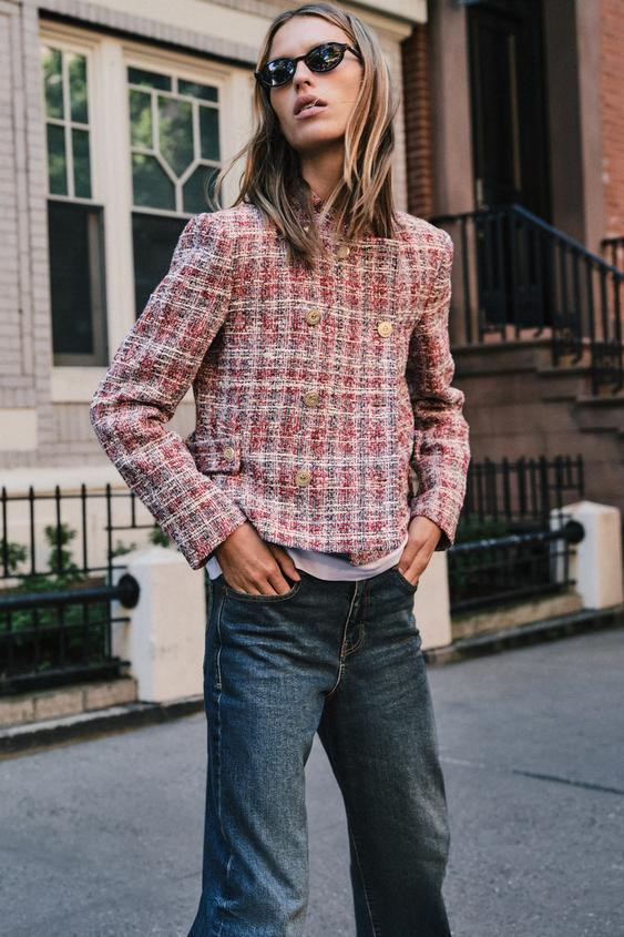 STRUCTURED CROPPED BLAZER | Zara US