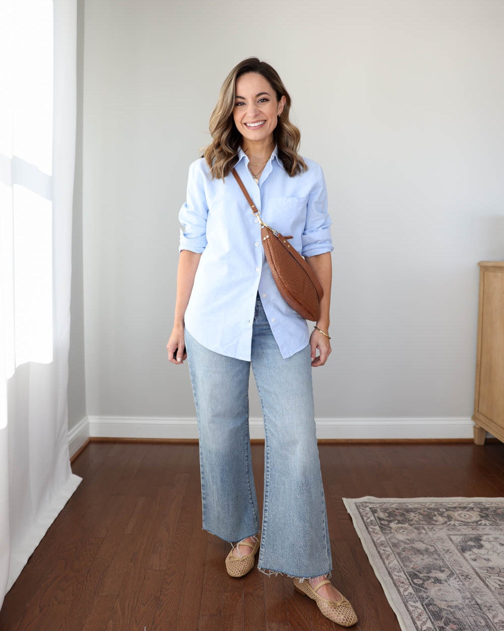 Petite-friendly outfits for Summer with relaxed button up shirts!

Outfit 1:
Jeans (JC Factory): 24 standard - 26.5” inseam. These also come in petite for a shorter option.
Top (Quince): xs - oversized 
Ballet flats: tts

Outfit 2:
Beige shorts (Aritzia): 0 - mid option 
White top (Nordstrom): petite xs 
Chambray top (J.Crew): petite 0 
Sandals (J.Crew): true to size

Outfit 3:
Denim Shorts (Quince): 24 in Atlantic Blue
Blue Striped Top (Quince): XS
Sandals: tts

My measurements for reference: I’m 4’10” and 105lbs. My bust, waist, and hip measurement is 32”, 24”, and 36”.

#LTKPetite #LTKSeasonal #LTKSaleAlert