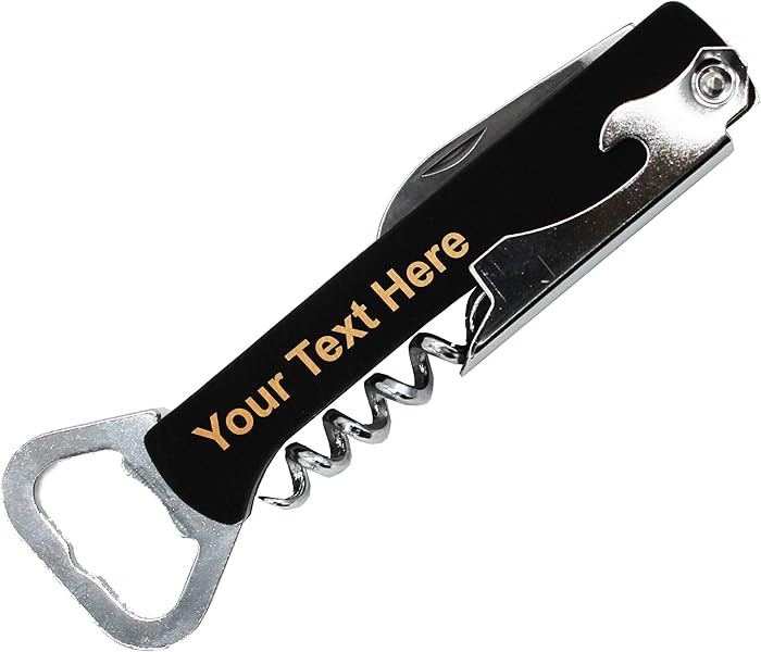 My Personal Memories Custom Engraved Wine and Beer Corkscrew Multi Tool - Personalized with Your ... | Amazon (US)