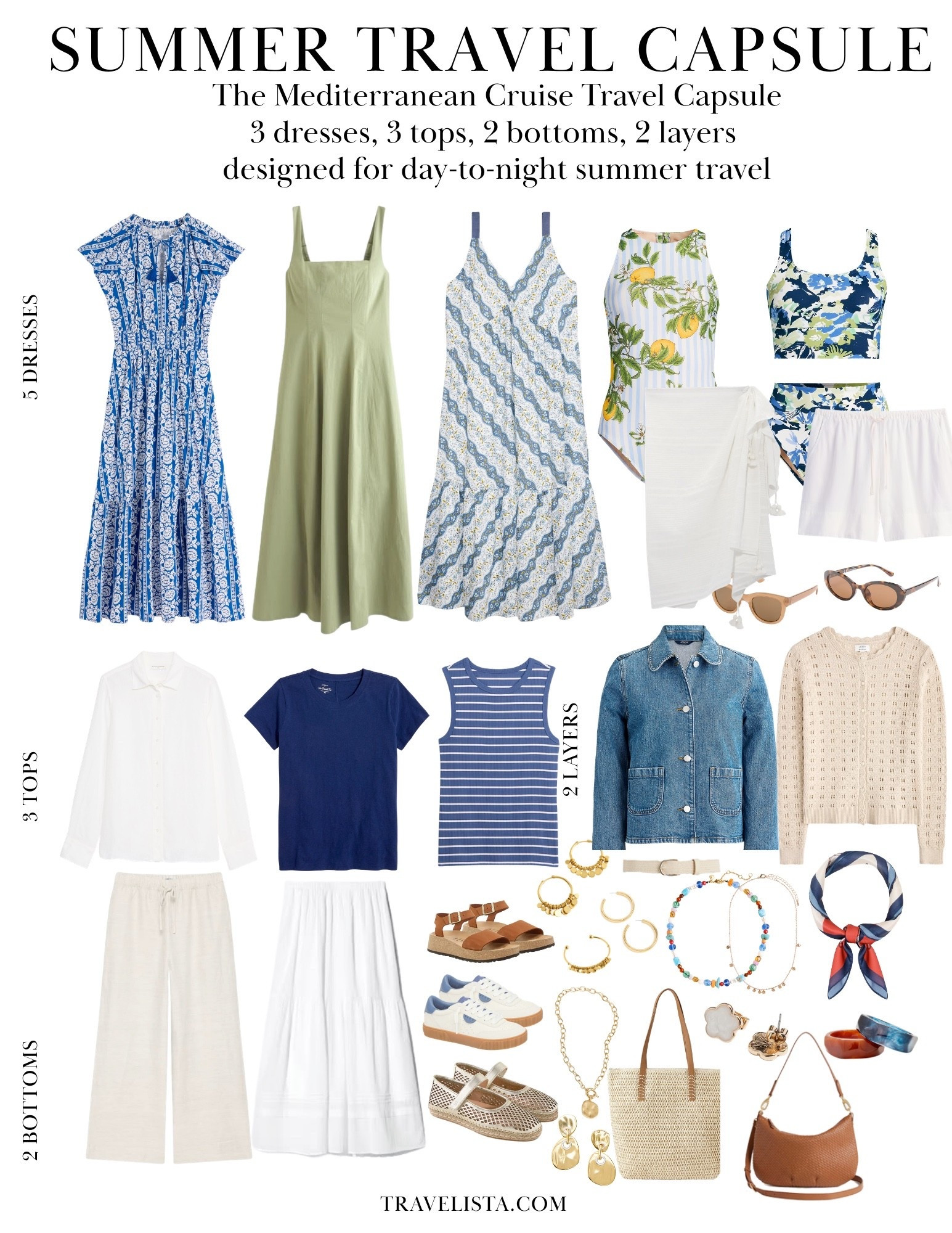 Mediterranean Cruise Capsule ☀️⚓️

One thoughtfully planned capsule for pool days, historic ports, sea days, and evenings onboard. This dress-forward cruise wardrobe is built around versatile pieces that mix, match, and rewear beautifully across multiple destinations—proving you don’t need multiple wardrobes for a cruise, just a smarter system.

Perfect for Mediterranean cruises, Europe itineraries, and carry-on-only travel. ✨ 🌊 🚢
