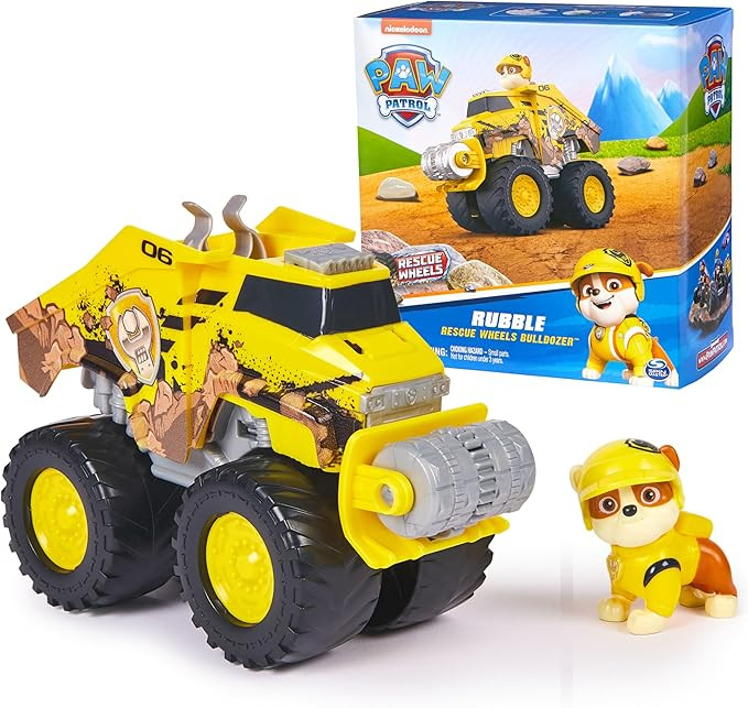 Paw Patrol: Rescue Wheels Rubble’s Bulldozer, Toy Truck with Vehicle Transformation and Collect... | Amazon (US)