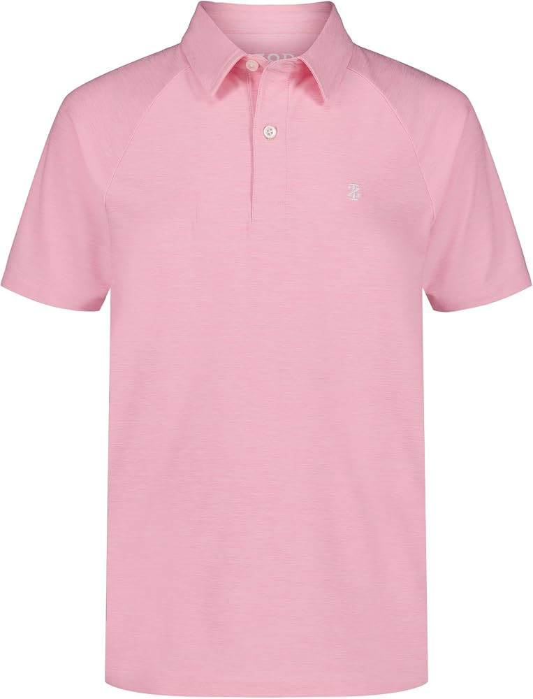 Izod Boys' Short Sleeve Performance Stripe Polo Shirt | Amazon (US)
