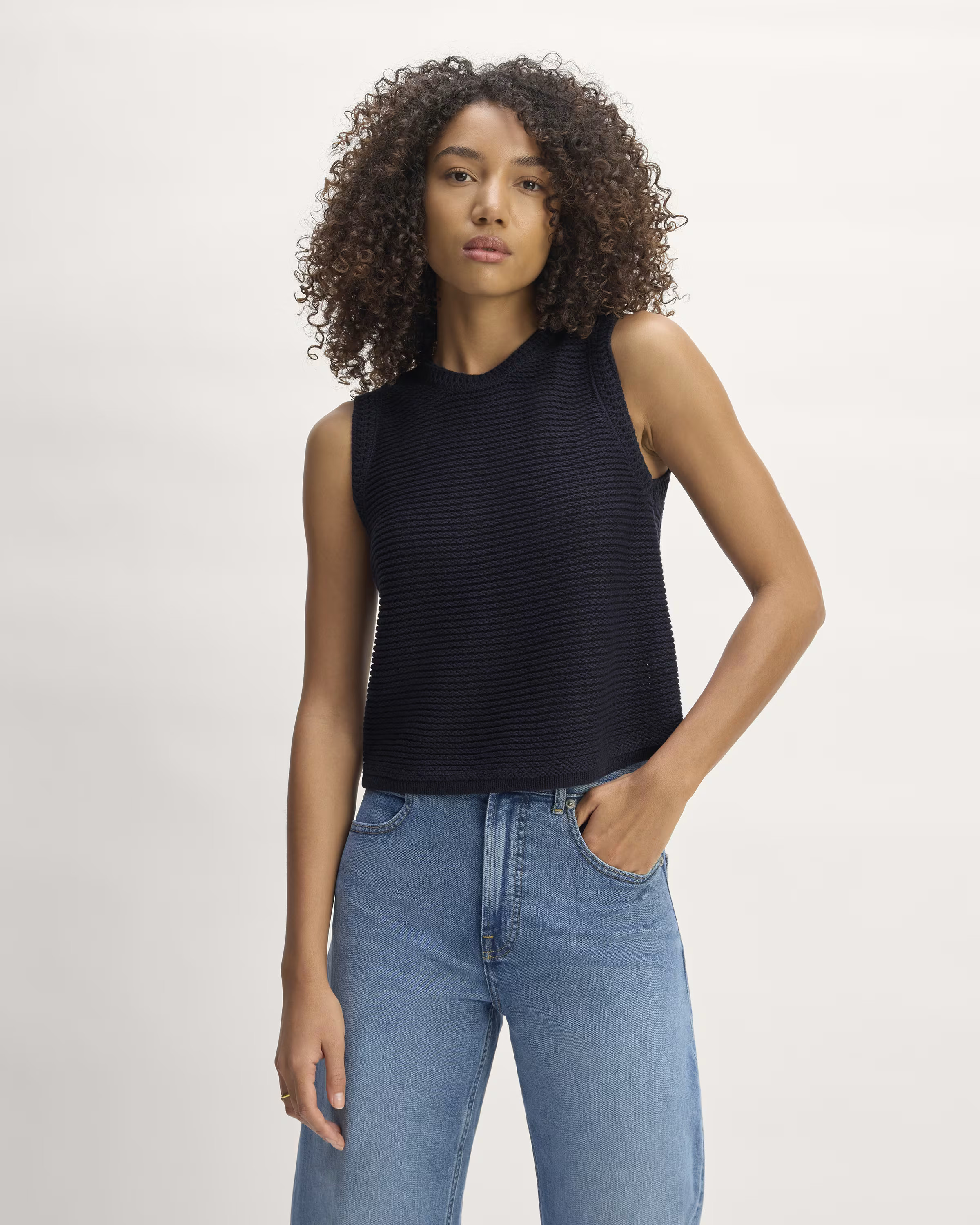 The Organic Cotton Open-Stitch Tank | Everlane