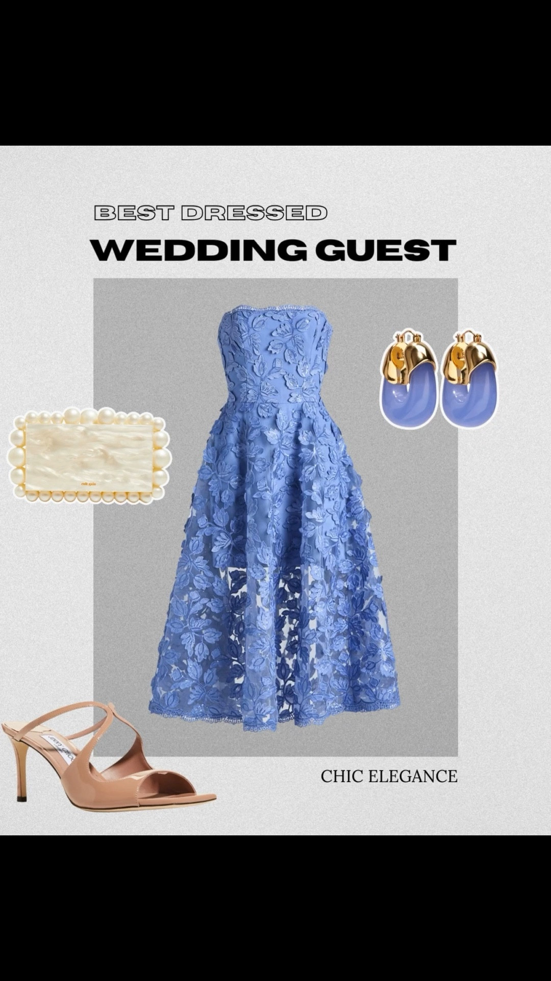 The perfect wedding guest dress ✨💐 The HELSI Florence Strapless Lace Appliqué Midi Dress is elegance at its finest! Paired with a chic Cult Gaia purse, classic Jimmy Choo heels, and statement hoop earrings, this look is effortlessly romantic and sophisticated. Perfect for spring and summer weddings, garden ceremonies, or cocktail receptions! 💛 #WeddingGuestDress #HELFI #LaceDress #ElegantStyle #WeddingSeason #LuxuryFashion #CultGaia #JimmyChoo #ChicAndClassy #FashionInspo 

 

Follow my shop @j_parr on the @shop.LTK app to shop this post and get my exclusive app-only content!

#liketkit 
@shop.ltk
https://liketk.it/59v0p

#LTKSeasonal #LTKShoeCrush #LTKWedding #LTKWedding #LTKParties #LTKShoeCrush
