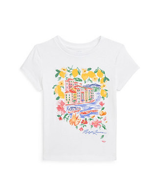 Toddler and Little Girls Jersey Graphic T-Shirt | Macy's