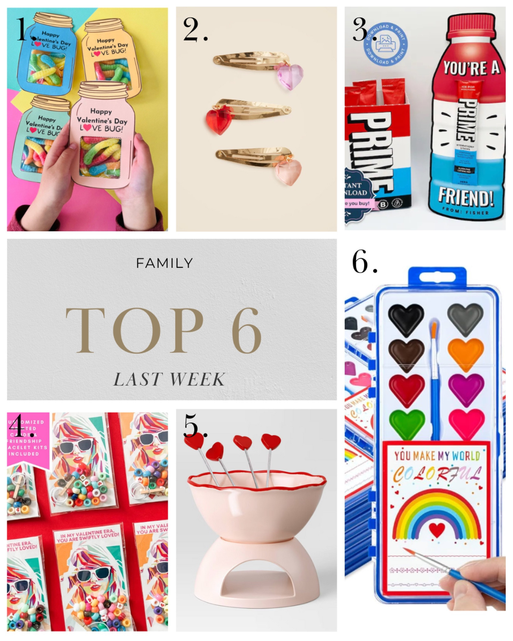 The best selling kids styles last week, all things Valentines! Our favorite class Valentines plus fabulous fondue Valentines set.

#ValentinesDecor #ClassValentines #KidsValentines #ValentinesAccessories 
#ValentinesDay 

#LTKFindsUnder50 #LTKHome #LTKSeasonal